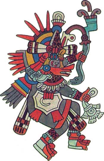 Ацтеков мифология. Кецалькоатль (Пернатый змей).